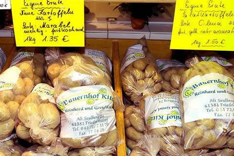 Hofladen Bauernhof Kitz in Friedrichsdorf Kartoffeln aus eigener Ernte